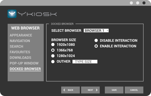 YKiosk - Múltiplos browsers